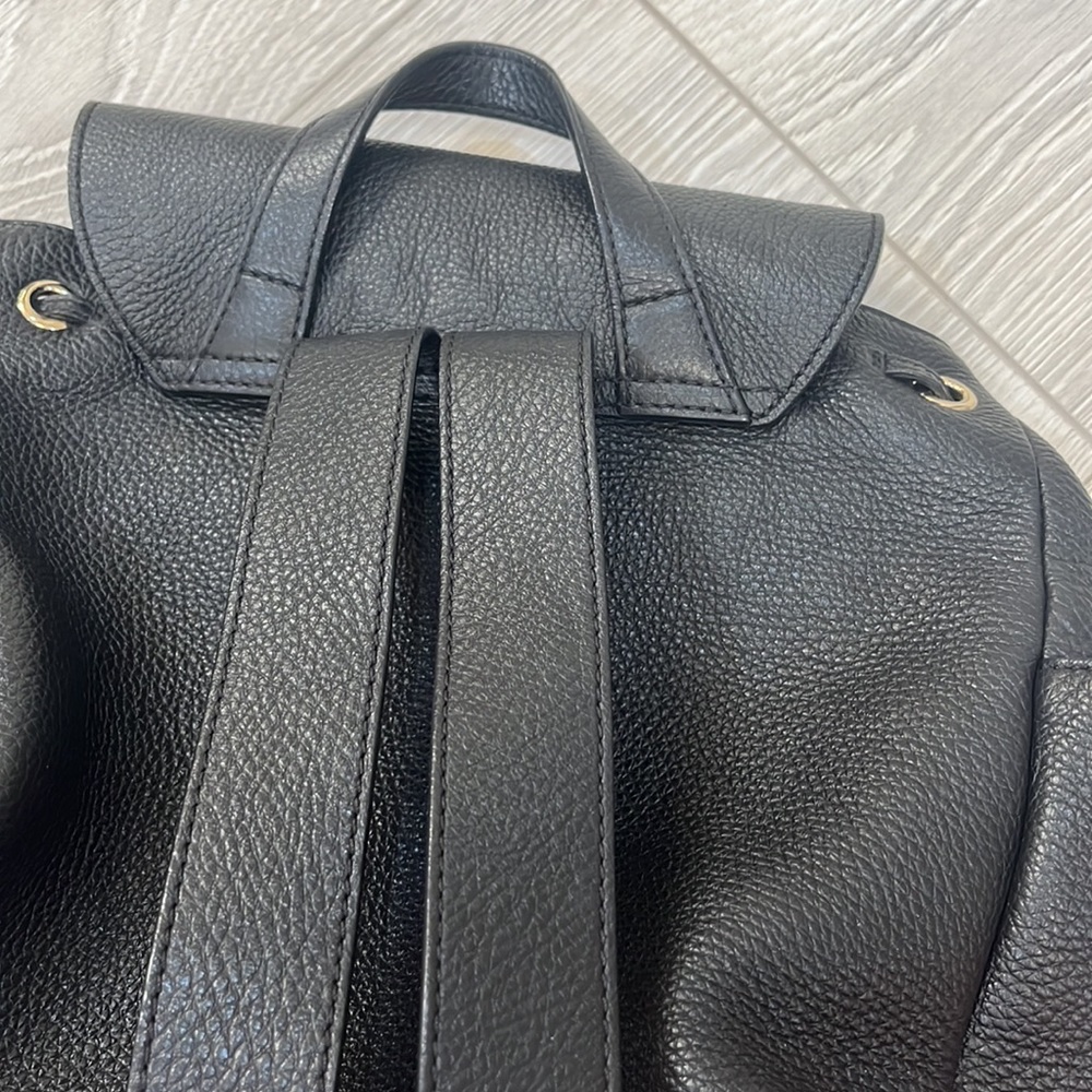 VALENTINO RED Leather Star Studded Backpack- 12.5”H X 12W X 6.5W. Made In Italy - Picture 11 of 17
